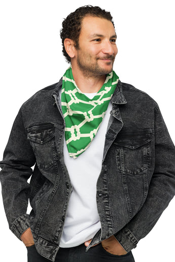 Lucky Paws Club Bone Patterned Bandana