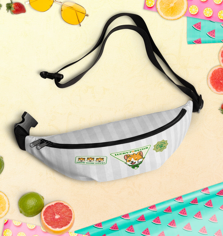 Lucky Paws Club Badge Fanny Pack