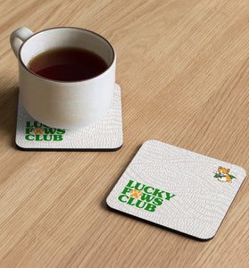 Lucky Paws Club Light Patterned Coaster
