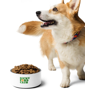 Lucky Paws Club Logo Only Pet Bowl
