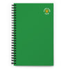 Green Lucky Paws Club Spiral Notebook