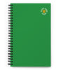 Green Lucky Paws Club Spiral Notebook