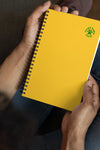 Yellow Lucky Paws Club Spiral Notebook