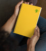 Yellow Lucky Paws Club Spiral Notebook