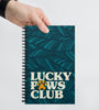 Patterned Lucky Paws Club Spiral Notebook