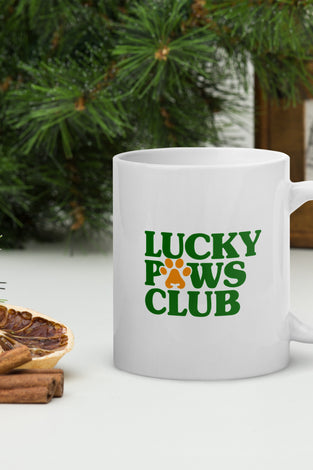 Lucky Paws Club Logo Glossy Mug